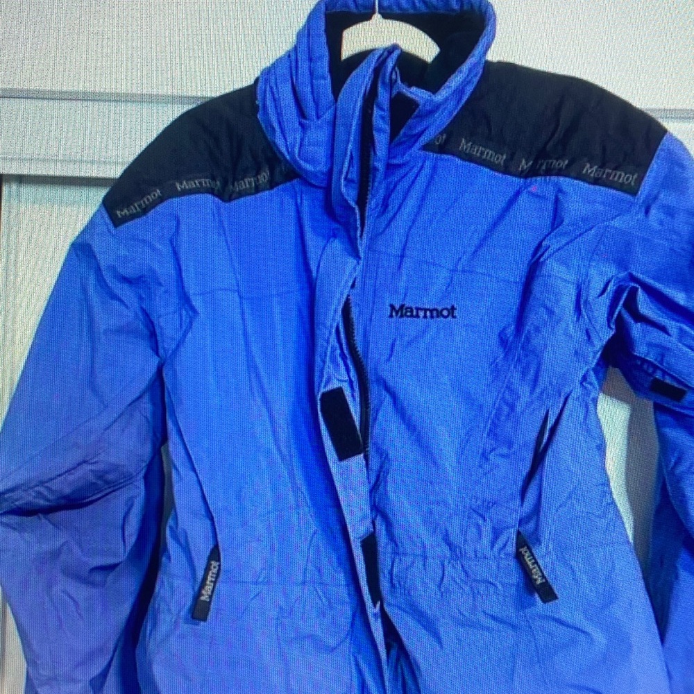 Marmot Blue and Black Ski Jacket